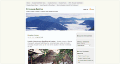 Desktop Screenshot of ecuadorliving.com