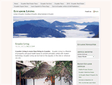 Tablet Screenshot of ecuadorliving.com